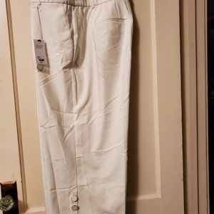 Lane Bryant Laney White Wide Leg Crop Pant Size 14
